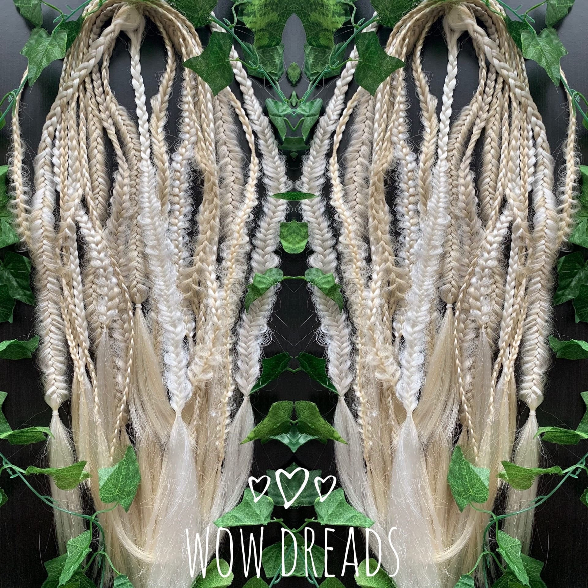 Braids Viking Custom Dreads Synthetic Double Etsy