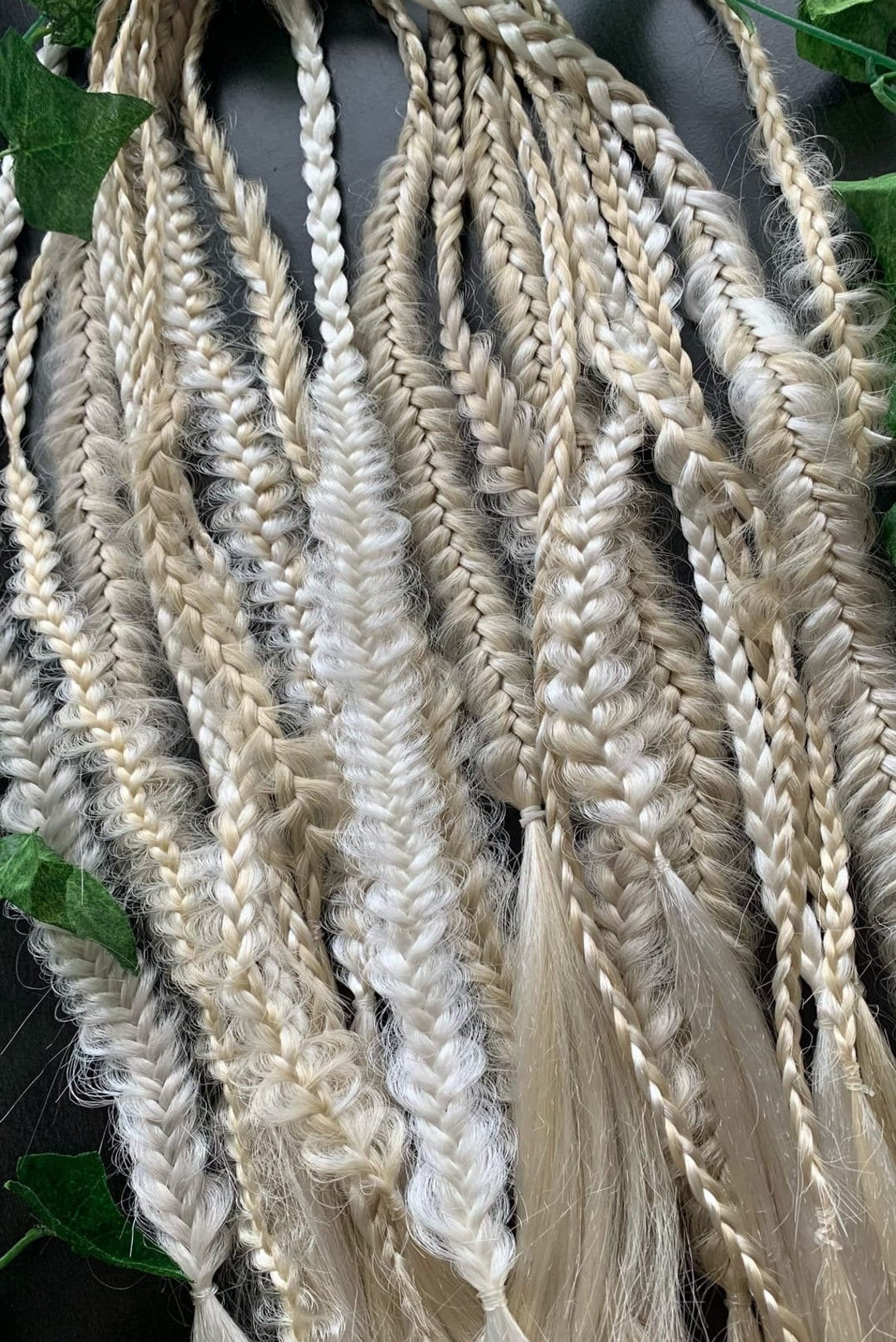 Braids Viking Custom Dreads Synthetic Double Etsy