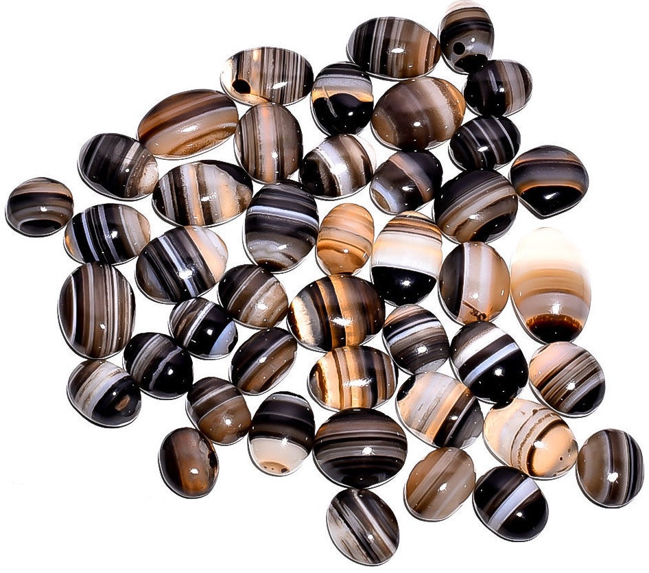 black lace agate stone