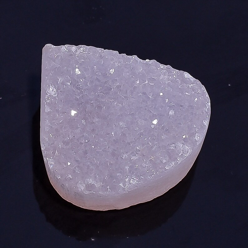 Rare Quality Gemstone Pink Druzy,Pear Shape