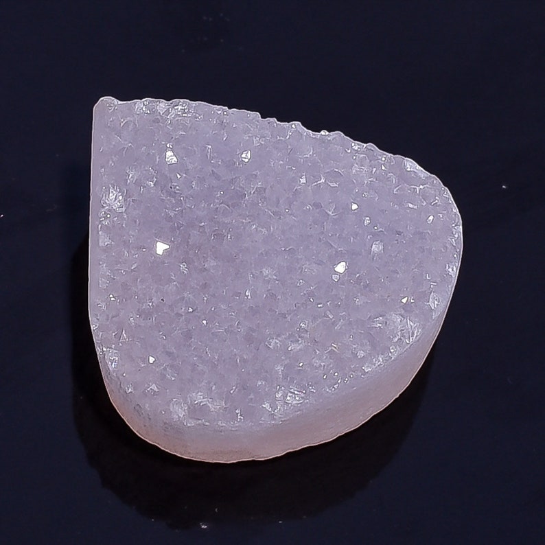 Rare Quality Gemstone Pink Druzy,Pear Shape
