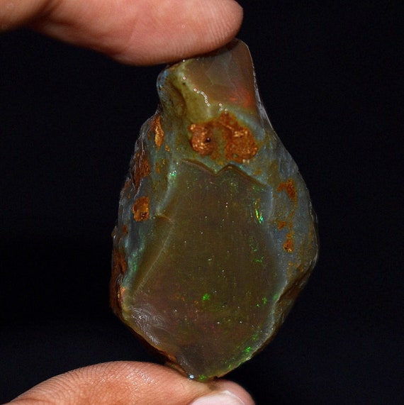 39.95 Cts Ethiopian Opal Rough Opal Rough For Jewelry Supply Opal Rough October Birthstone Fire Ethiopian Opal Rough