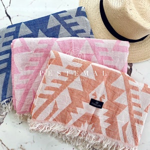 Turkish Peshtemal Double sided Beach Towel Hamam towel