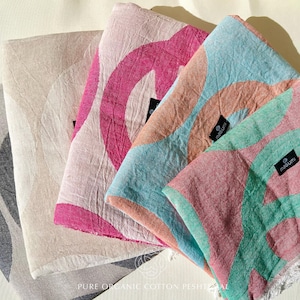 Original Logo Turkish Peshtemal Double sided Beach Towel Hamam towel