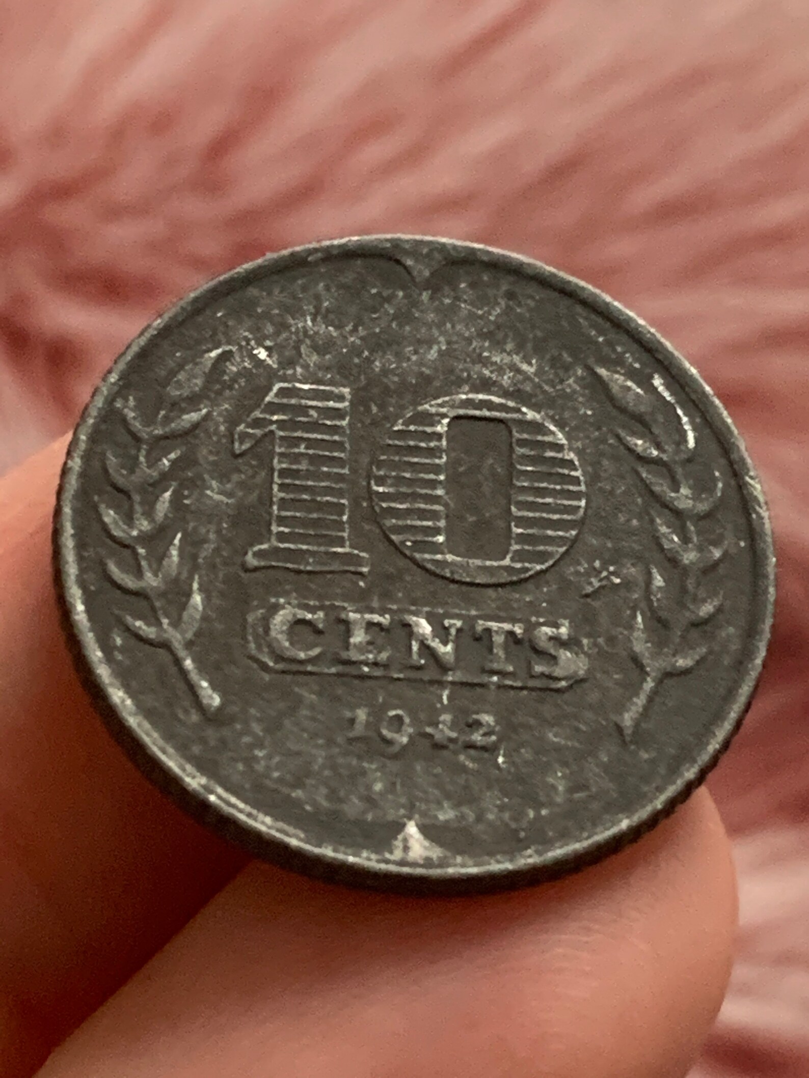 1942 Netherlands 10 Cents Coin Etsy