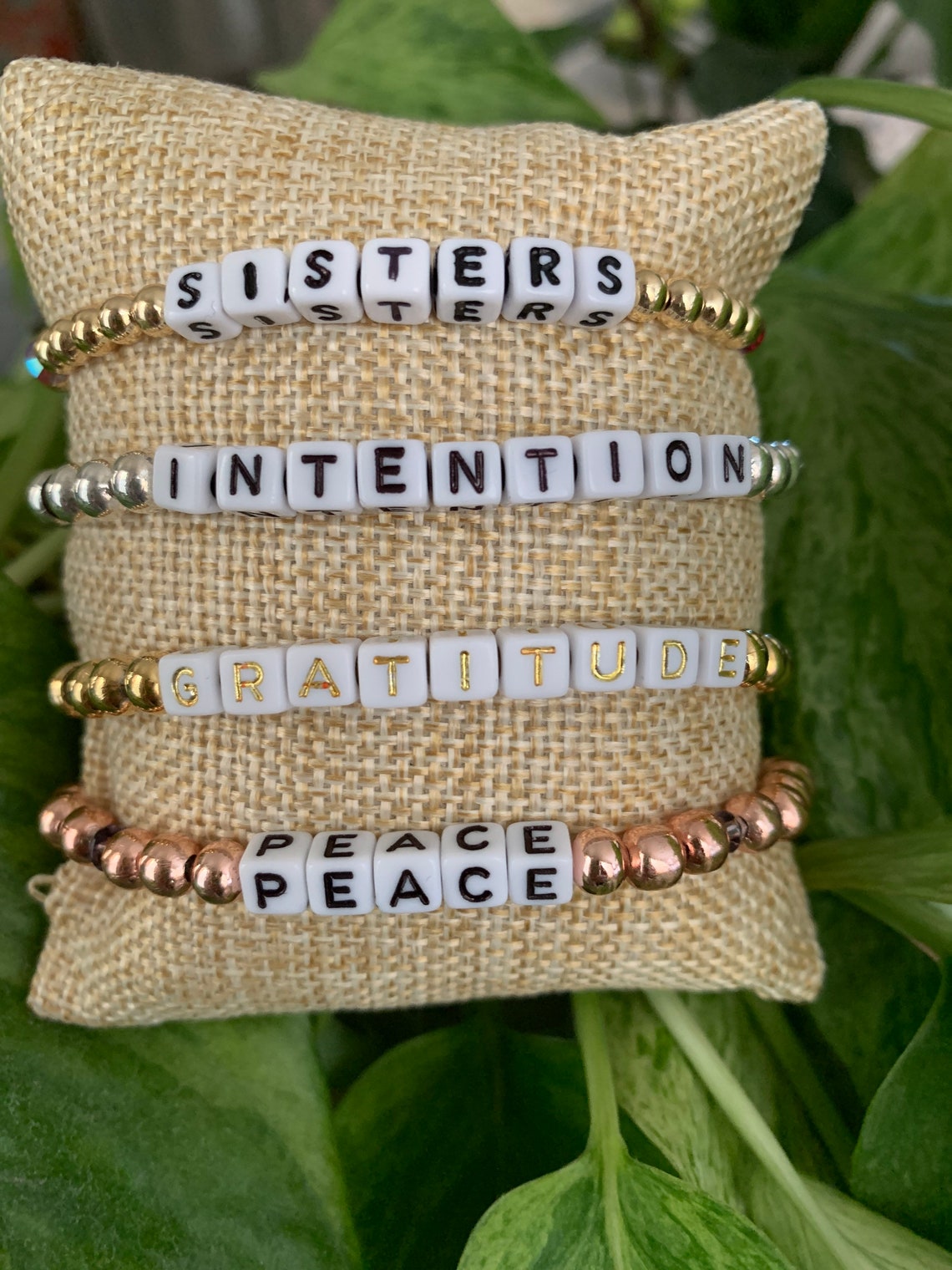 Custom Word Bracelet personalized Bracelet name Etsy