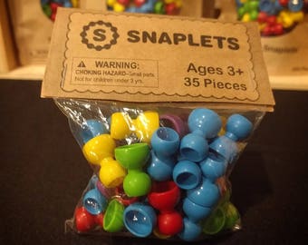 35 Piece Snaplets Kids Toy, Snap and Swivel them. Keeps kids playing for hours. Christmas present or Stocking stuffer Kids say they are fun