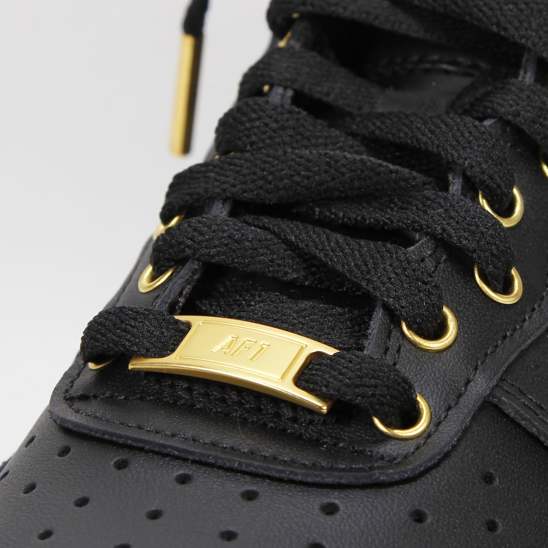 custom black and gold air force 1