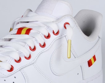 Spain Inspired Custom Air Force 1 Low White, Red & Yellow