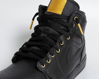 Custom Jordan 1 Mid Black & Gold