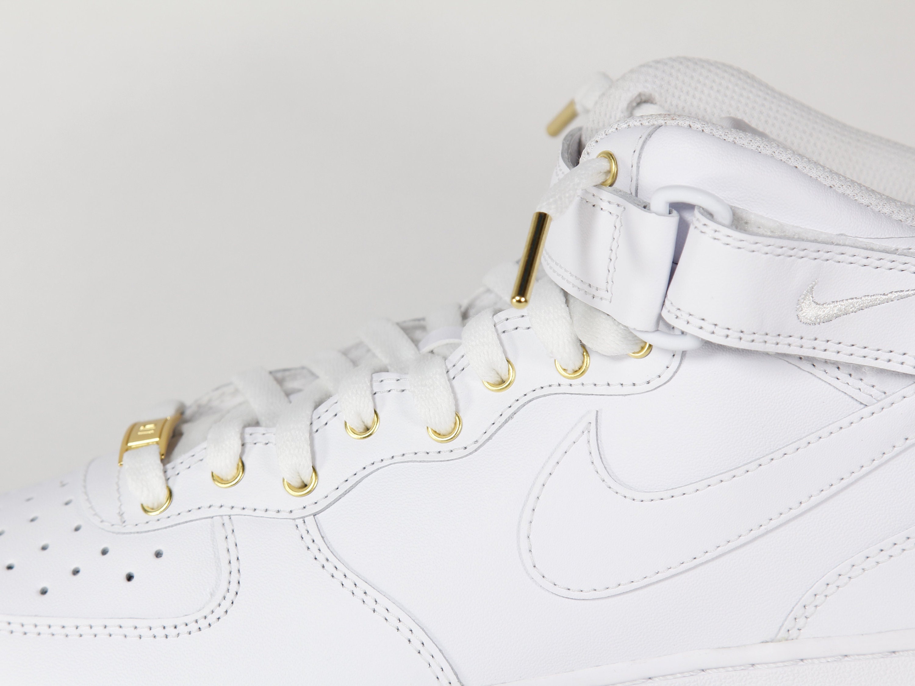 custom air force 1 white and gold