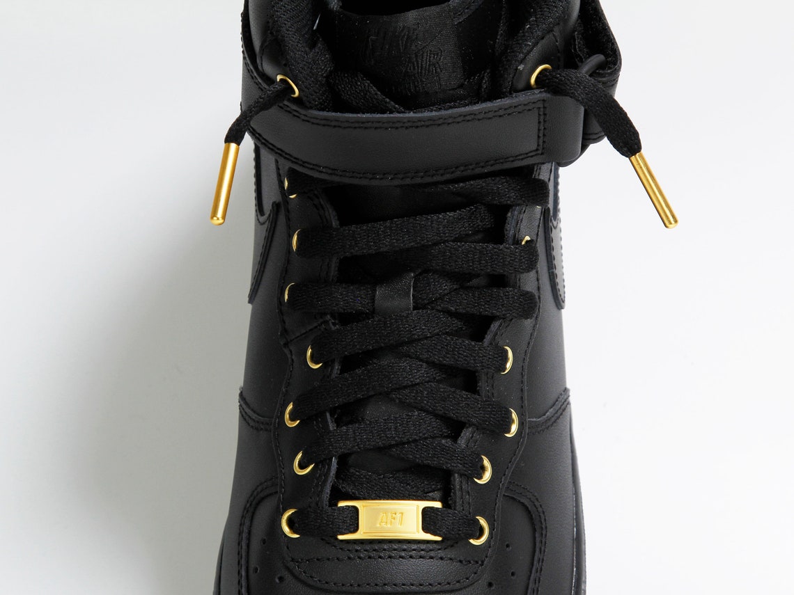 custom black and gold air force 1