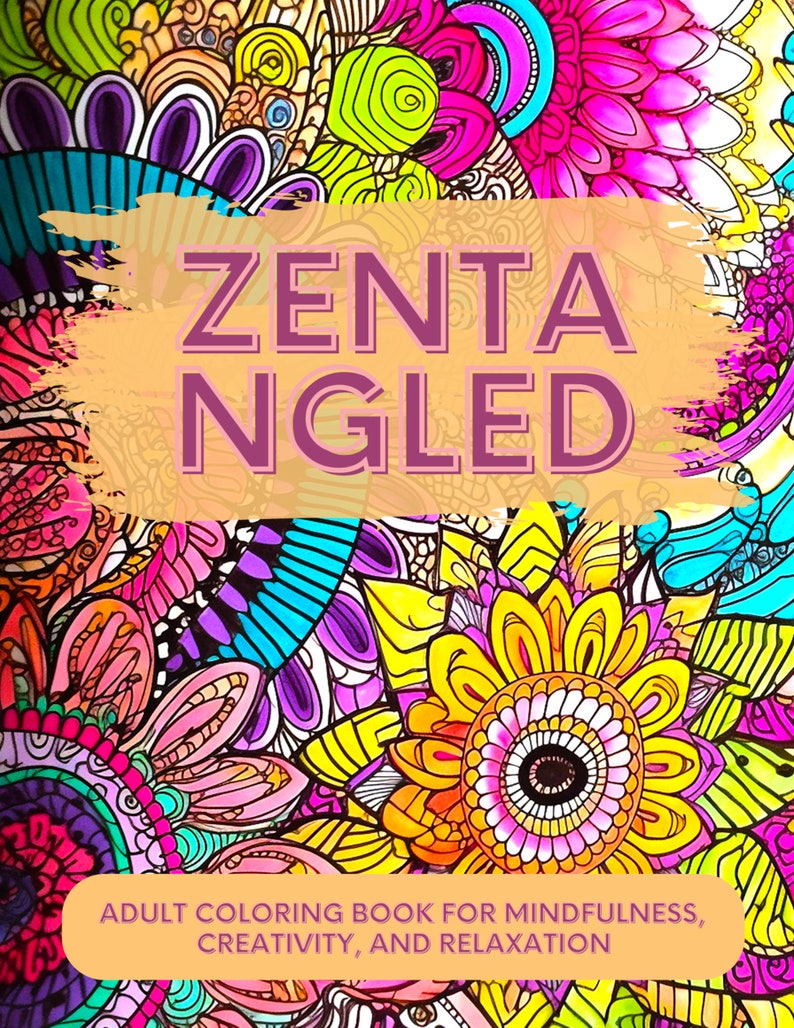 Zentangle Coloring Pages With Intricate Pattern Illustrations for