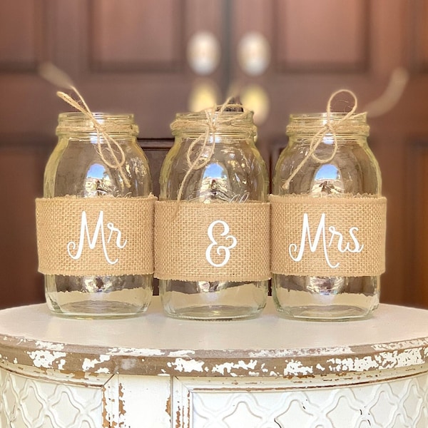 Mr and Mrs Gifts, Mr and Mrs Home Decor Modern Farmhouse Wedding Gift for Couple, Modern Farmhouse Decor Living Room, Mr and Mrs Wedding