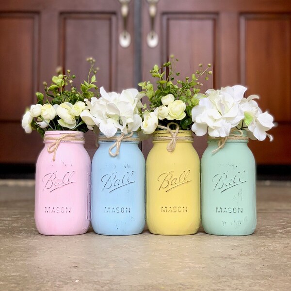 Colored Mason Jars Etsy
