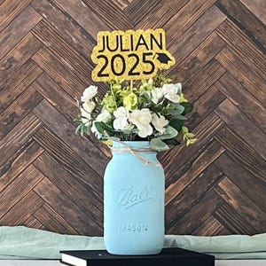 Personalized Graduation Decor, Class of 2025 Centerpiece, Class of 2025 Decorations, Custom Graduation Party Decorations Grad Party Decor