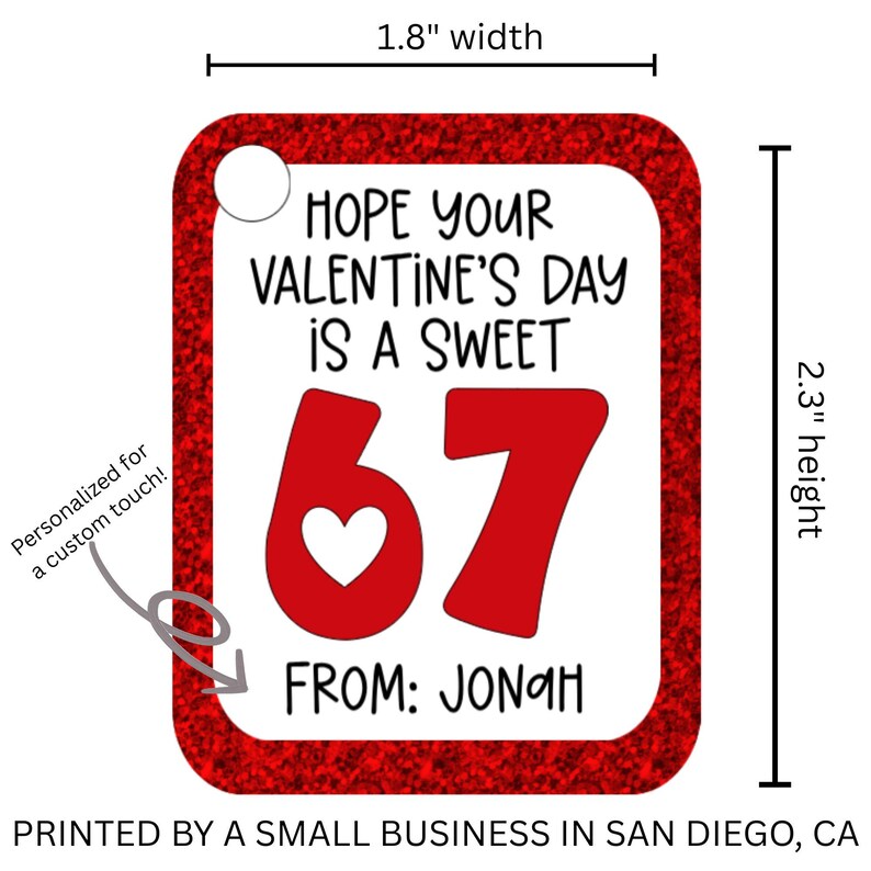 16 ct. 6-7 / 67 Valentines Cards for Boys & Girls, Funny School Valentines for Kids, Shipped Completed Physical Cards, Candy Not Included image 3