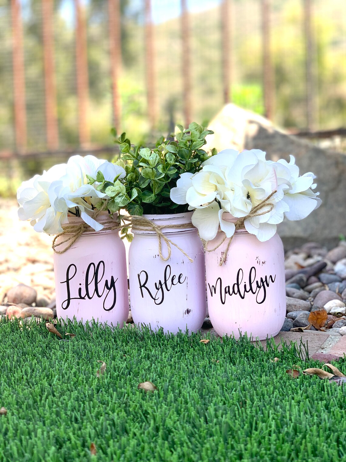 Personalized Baby Shower Decorations Girl Mason Jar Etsy