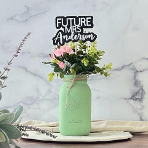 Future Mrs Bridal Shower Centerpiece, Personalized Bridal Shower Decorations for Bridal Shower, Custom Centerpieces for Bridal Shower Decor