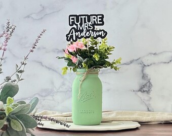 Future Mrs Bridal Shower Centerpiece, Personalized Bridal Shower Decorations for Bridal Shower, Custom Centerpieces for Bridal Shower Decor