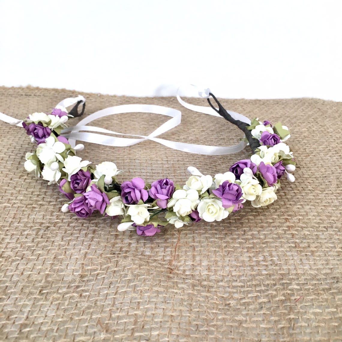 Prom Flower Crown Prom Prom Flower Hair Flower Crown for Etsy