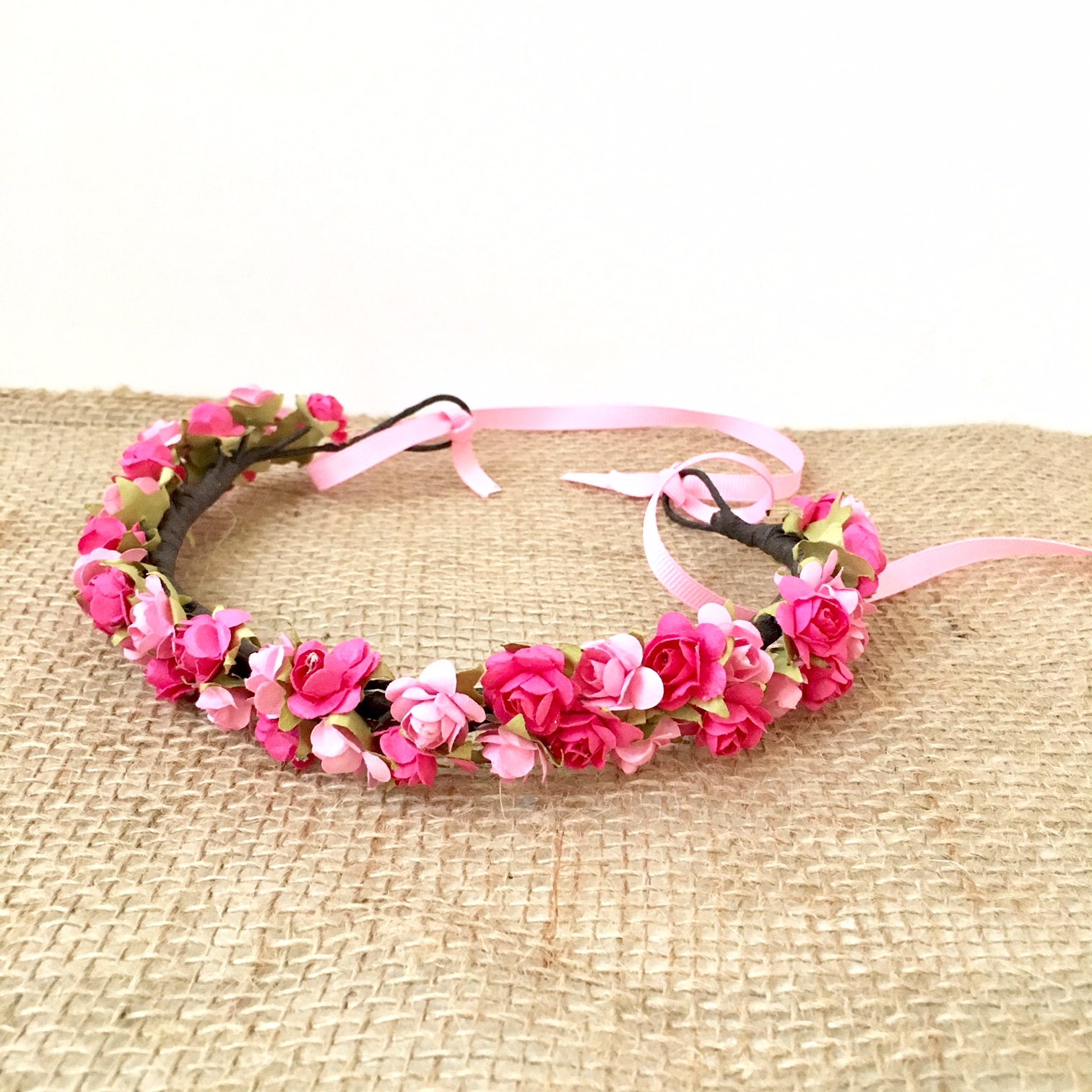 Flower Girl Crown Ivory Flower Crown Flower Girl Crown White Etsy