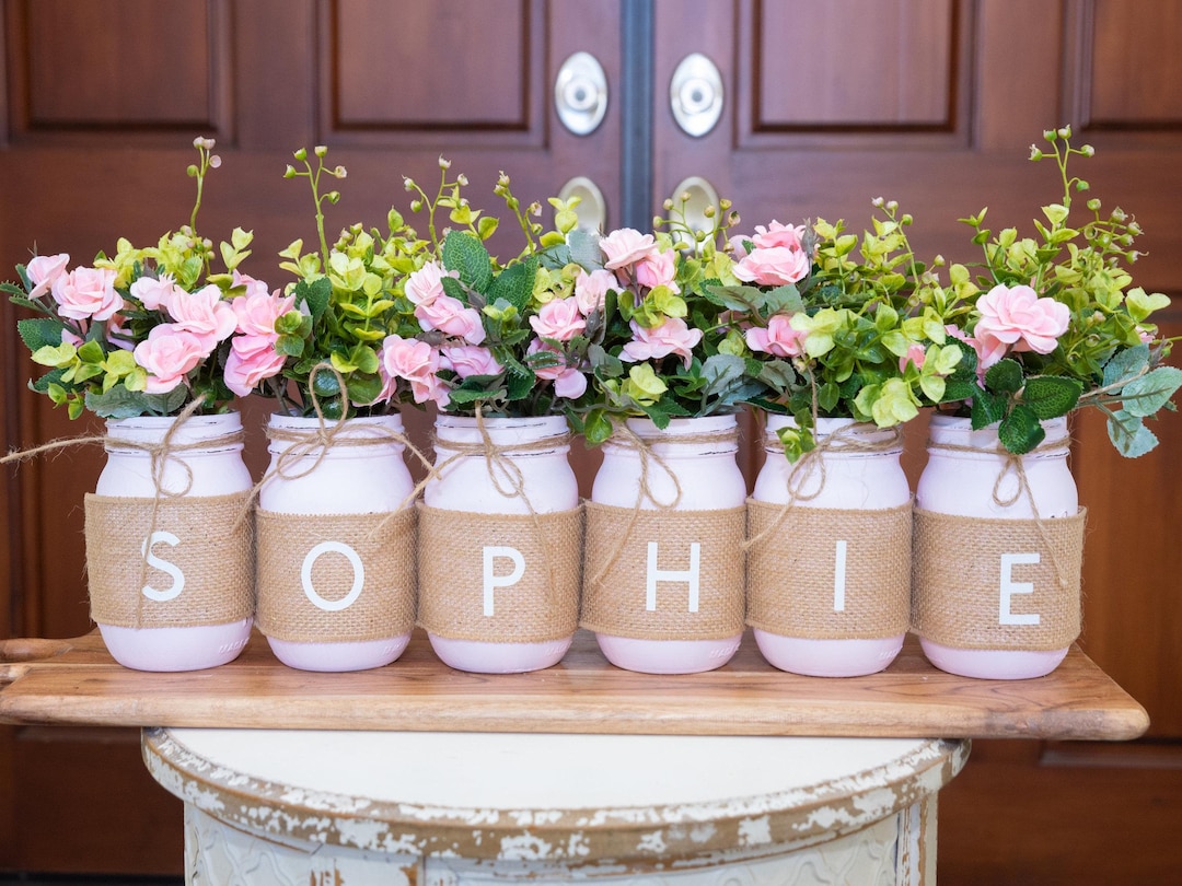 Baby Shower Mason Jar Centerpieces Baby Shower Mason Jars