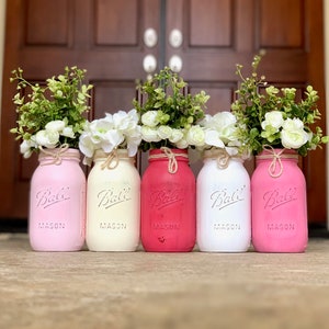 Farmhouse Mason Jar Centerpieces Farmhouse Decor Rustic - Etsy