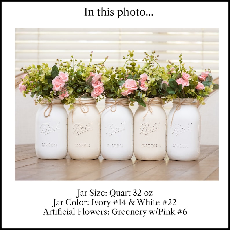 Rustic Mason Jar Centerpieces for Baptism Decorations Boy Etsy