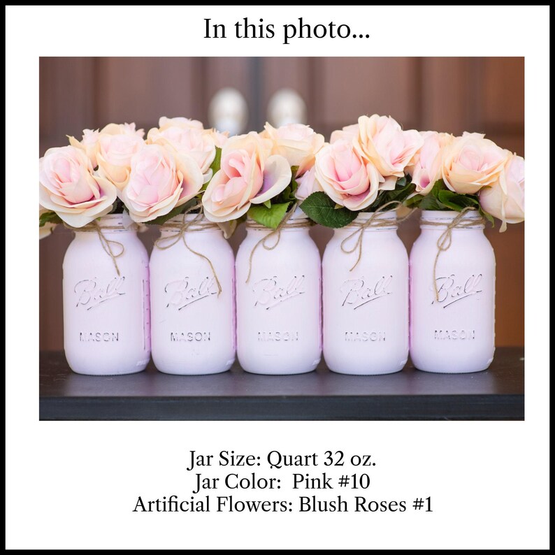 Rustic Mason Jar Centerpieces, Baptism Decorations Girl Baptism Centerpieces for Baptism Decorations for Girls, Baptism Centerpieces Girl image 10