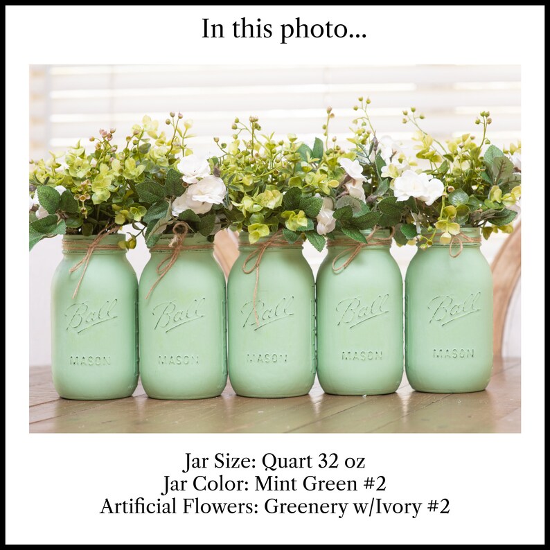 Rustic Mason Jar Centerpieces Baptism Decorations Girl Etsy