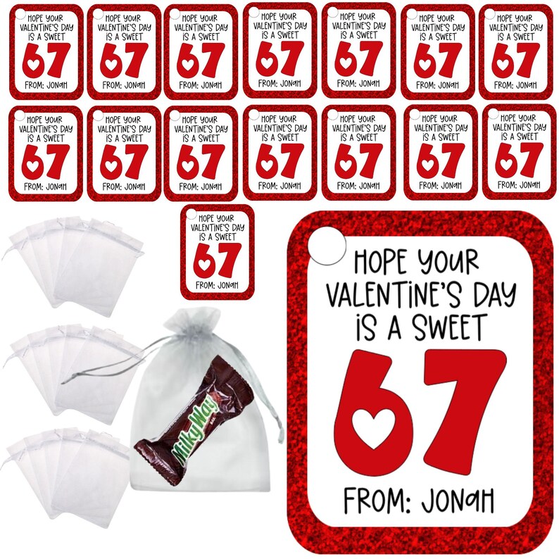 16 ct. 6-7 / 67 Valentines Cards for Boys & Girls, Funny School Valentines for Kids, Shipped Completed Physical Cards, Candy Not Included image 2