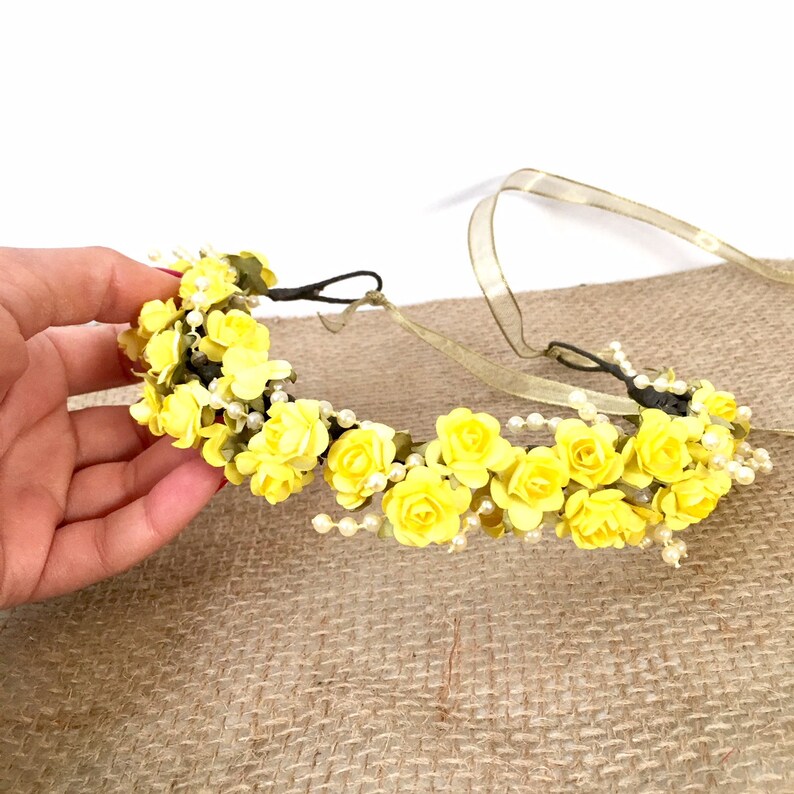 Prom Flower Crown Prom Prom Flower Hair Flower Crown for Etsy