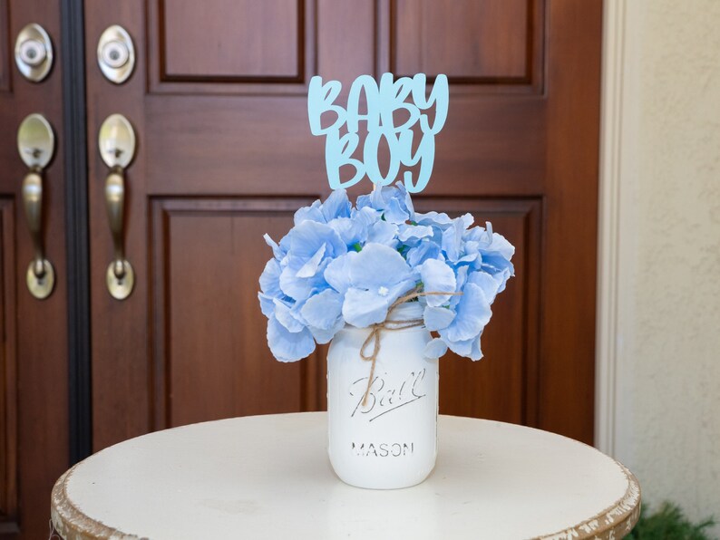 Baby Shower Decor Boy Baby Shower Decorations Boys Baby Etsy