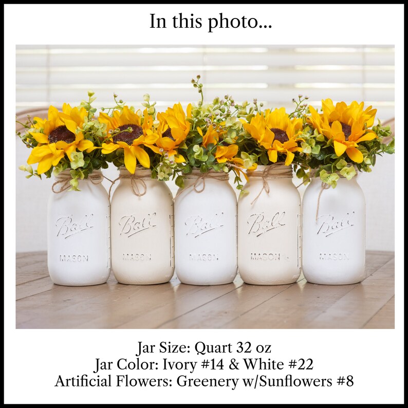 Rustic Mason Jar Centerpieces Baptism Decorations Girl Etsy