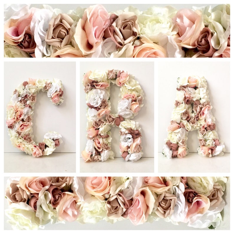 Flower Letters Wedding Floral Letter Hanging Letters for Etsy