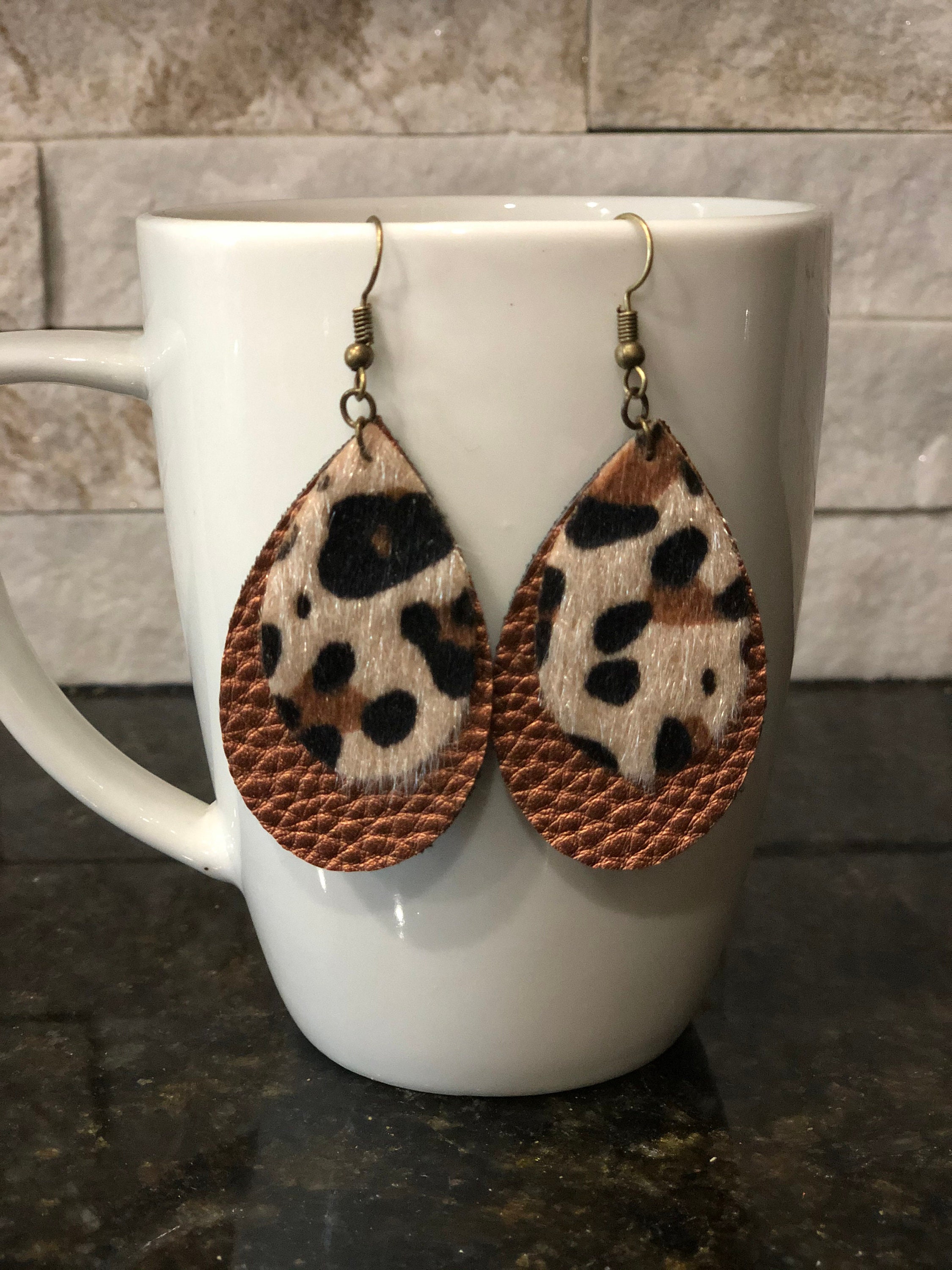 Handmade Faux Leather Earrings Etsy