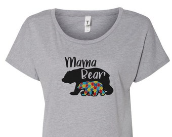 Autism Mom Autism Awarenes Self Love Family Equality puzzle Gift Mama Bear Love Matching Autism Dad Diversity