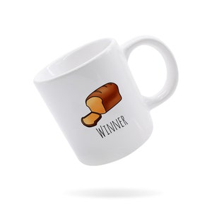Breadwinner Mug, Cute Mug, Breadwinner, White Mug, 11oz Mug, Coffee Mug, Handcrafted Mug, Gift for anyone, Bread, Winner, Head of the House