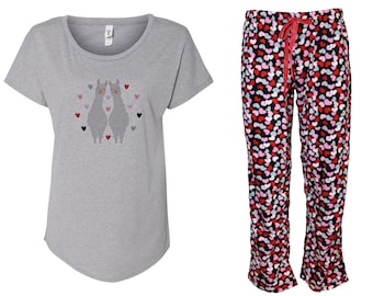 Womens llama online pyjamas