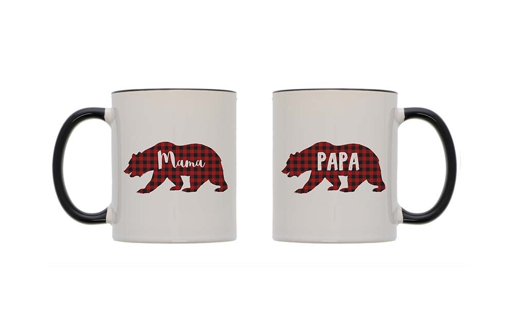 “Mama Bear, Papa Bear” Custom Couples Mugs