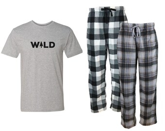 Matching Family Pj's Camping Pj's Sleep bottoms Outdoorsman Flannel Pajama Pants Hiking Lounge pants Unisex Pajama pants