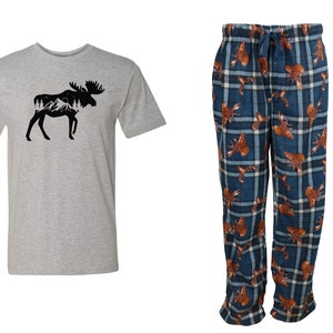 Mens moose pajamas hotsell