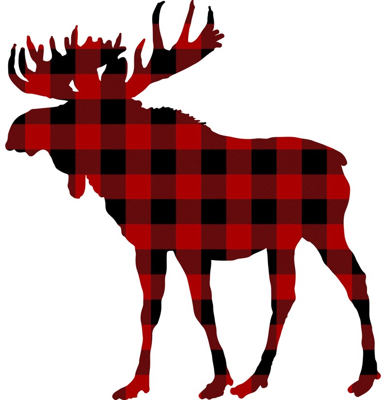 Moose Buffalo Plaid Pajama Set - Moose, Buffalo Plaid, Plaid Pajama ...