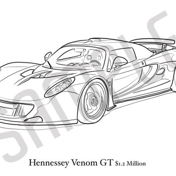 Venom Coloring Pages - Etsy