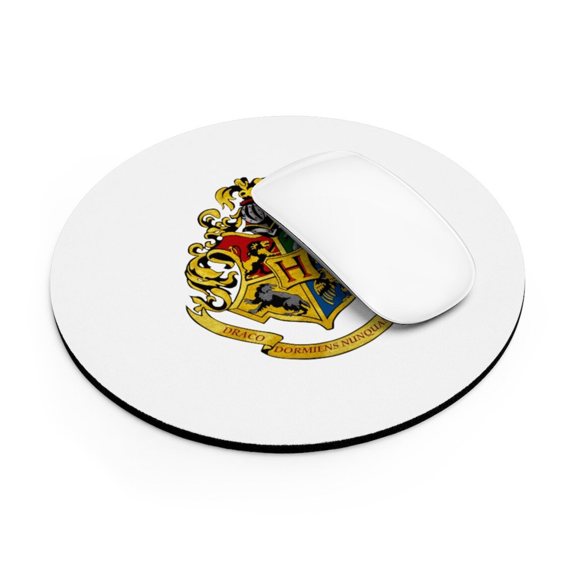 Hogwarts Crest Harry Potter Mouse Pad Etsy