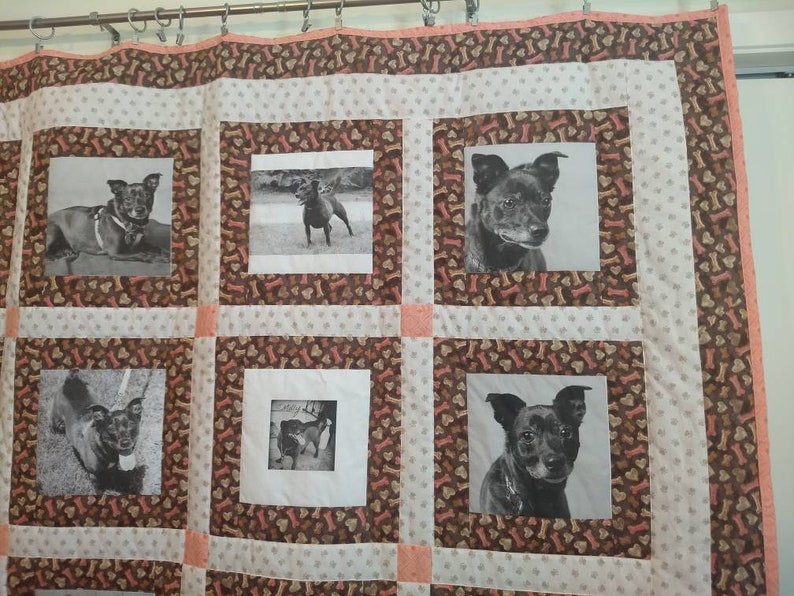 Photo Quilt Memory Quilt Personalized Photo Blanket 8x8 Etsy