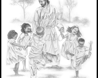 Religious Drawing Etsy