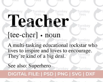 Download Teacher Noun Etsy