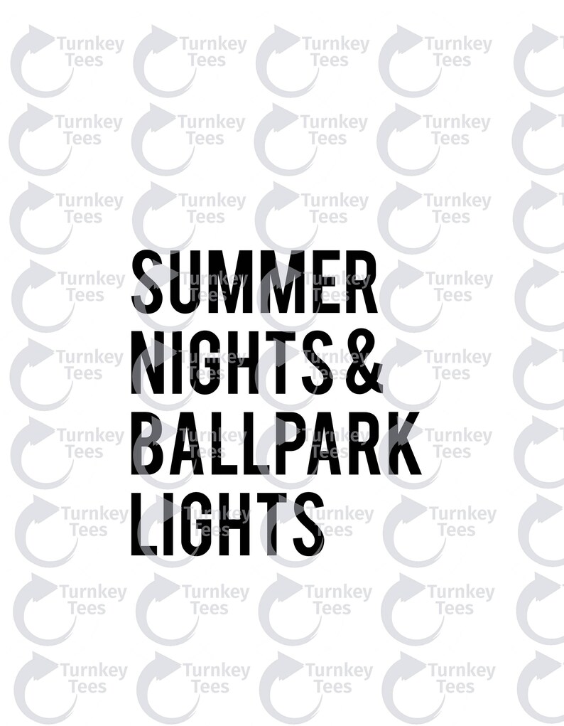 Download Summer nights and ballpark svg Filebaseball svgsport | Etsy